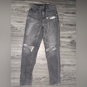 American Eagle Outfitters Women's Distressed Black Jeans